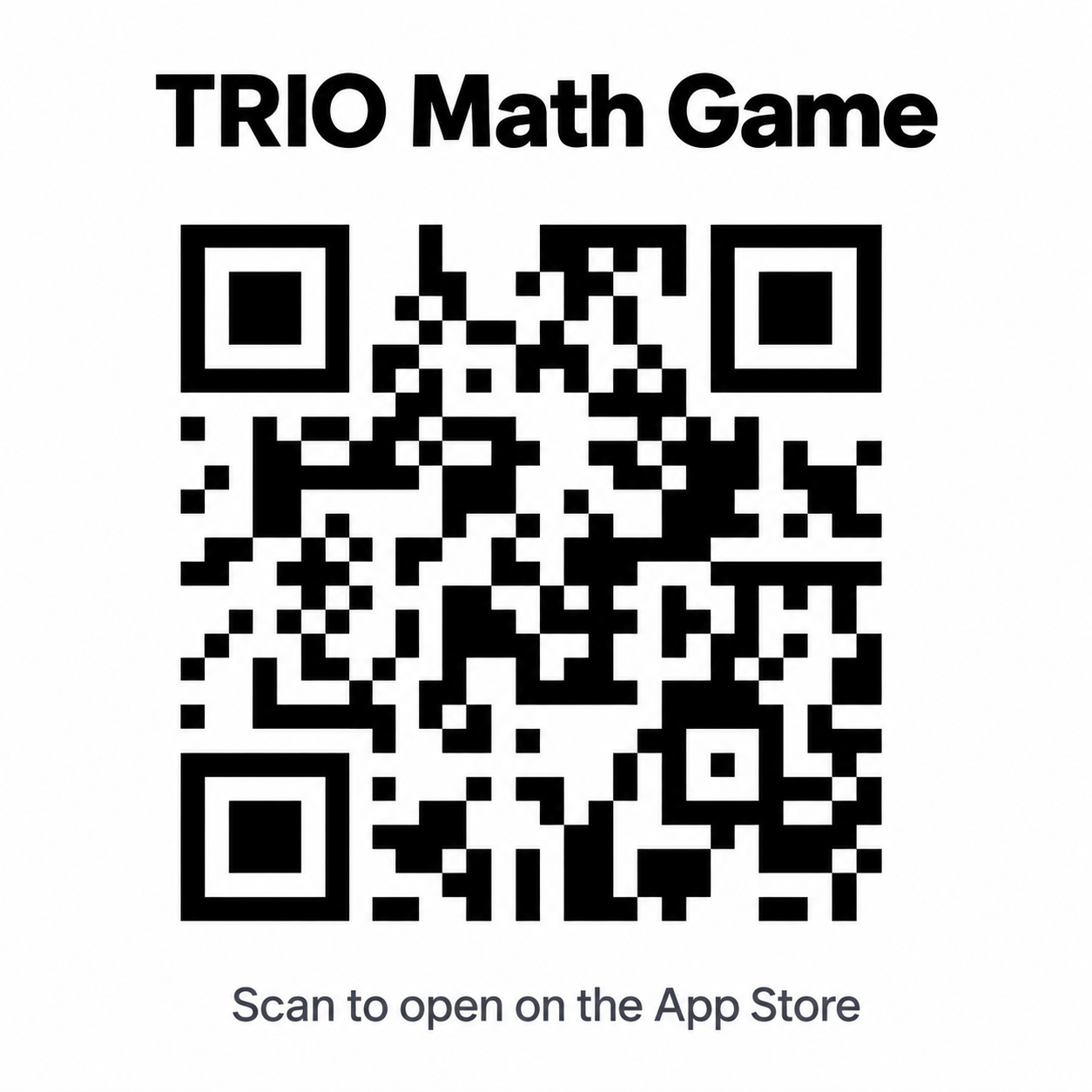 QR code for Trio on the App Store